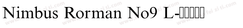 Nimbus Rorman No9 L字体转换